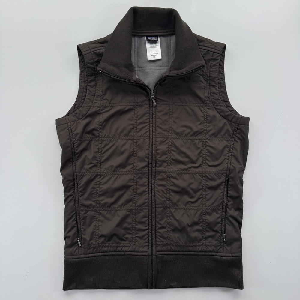 PATAGONIA Makka Quilted Vest Womens XSmall Lightweight Fleece Liner Zip Pockets